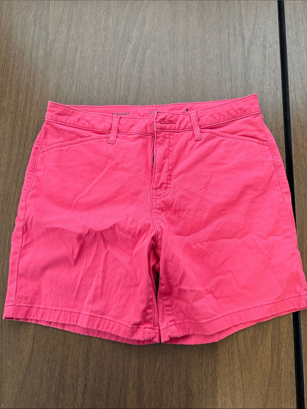 St. John's Bay Bright Pink Women’s Bermuda Shorts